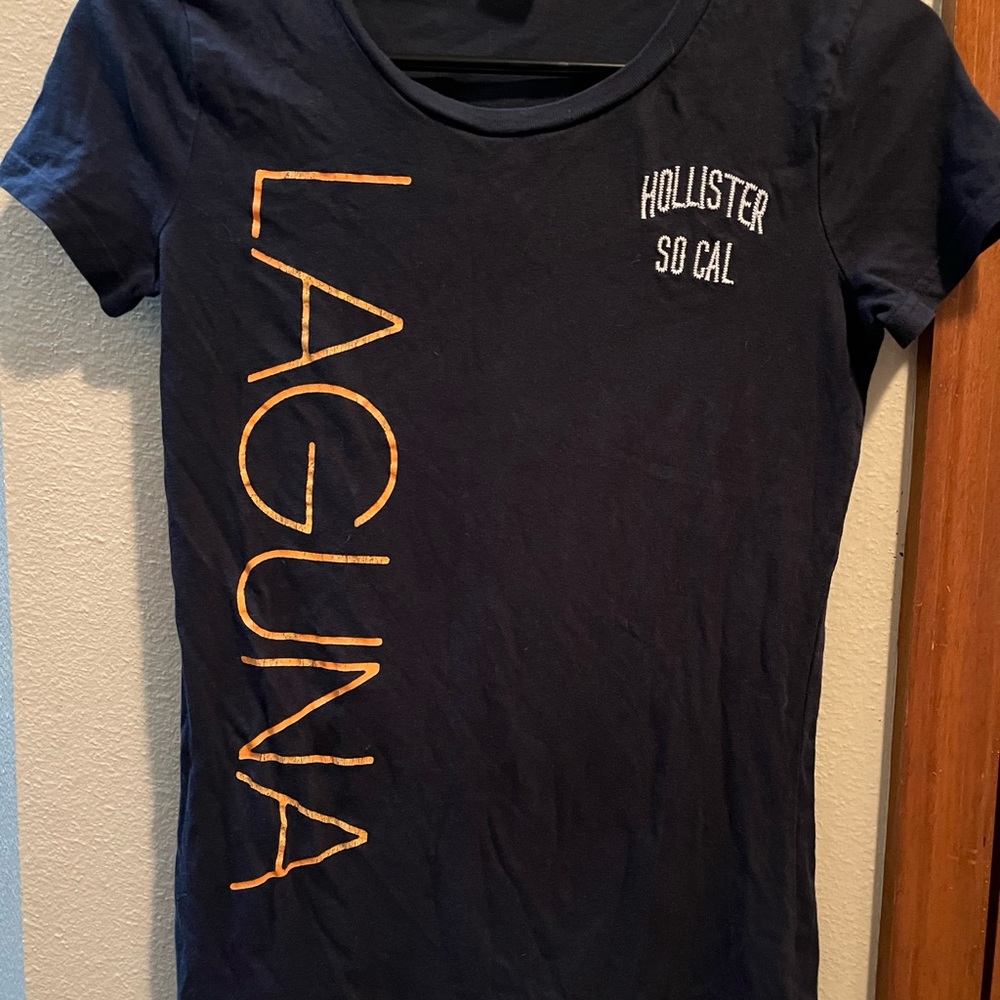Hollister blue laguna t shirt